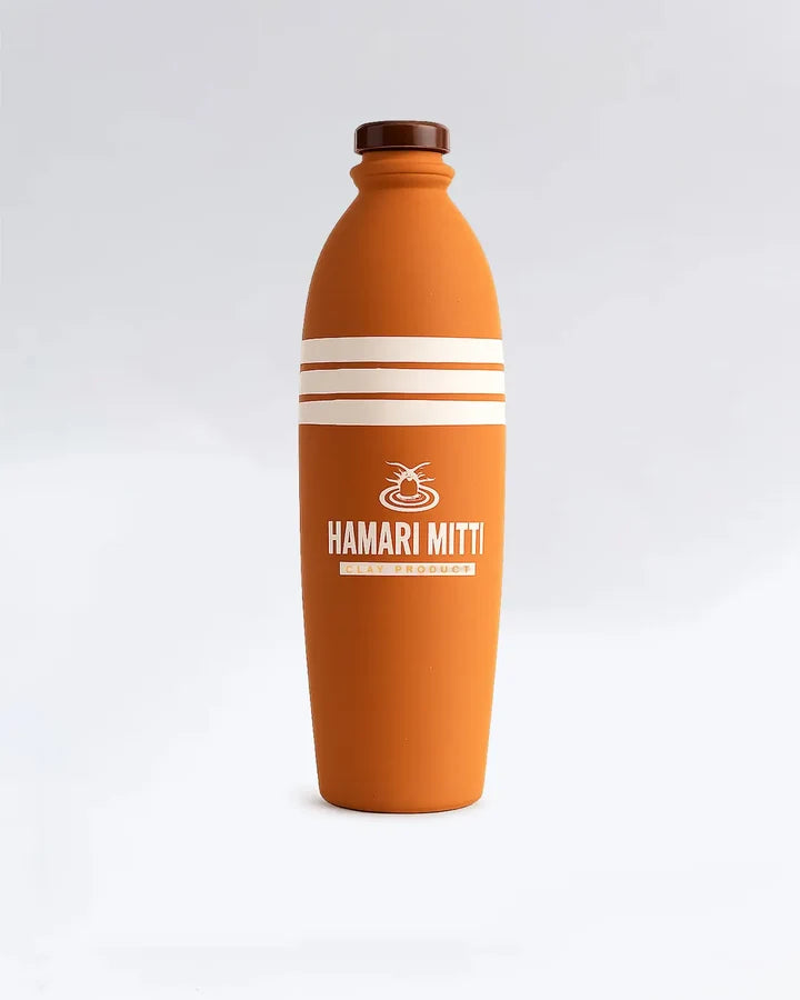 Handcrafted Clay Water Bottle