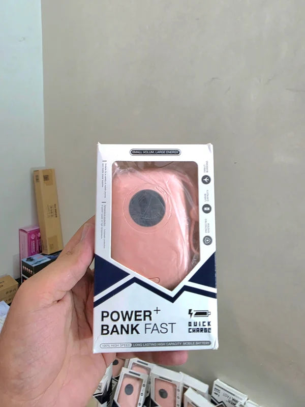 10,000mAh Mini Fast Charging Power Bank – Built-in Lightning & Type-C Cables | Pocket Size