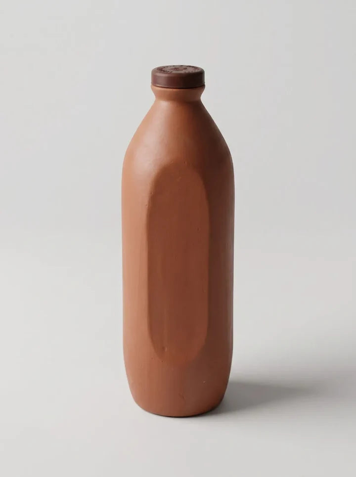 Handcrafted Clay Water Bottle